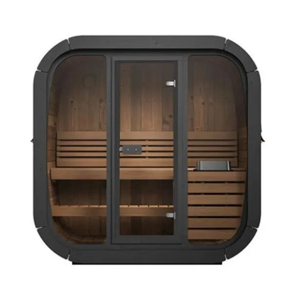 SaunaLife Model CL4G 3 Person Cube-Series Outdoor Sauna Kit