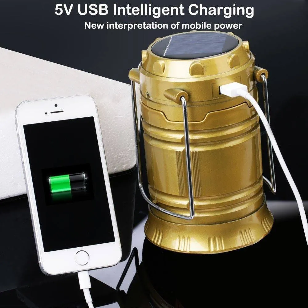 Solar Lantern Emergency Light LED Rechargeable Torch with USB Mobile Charging Point