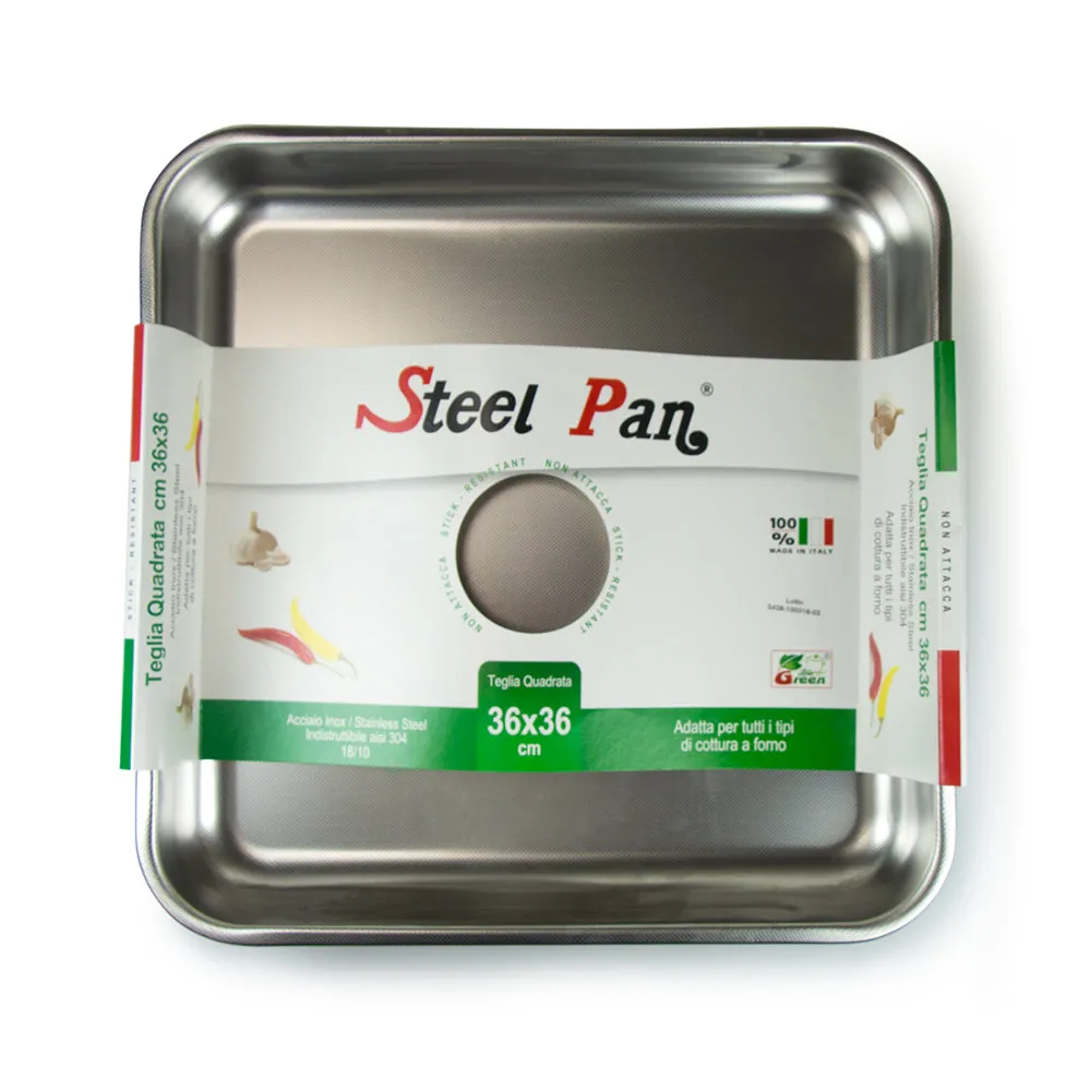 Steelpan Stainless Steel Square Roasting Pan