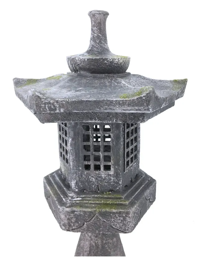 Stone Lantern - Pagoda on Pedestal