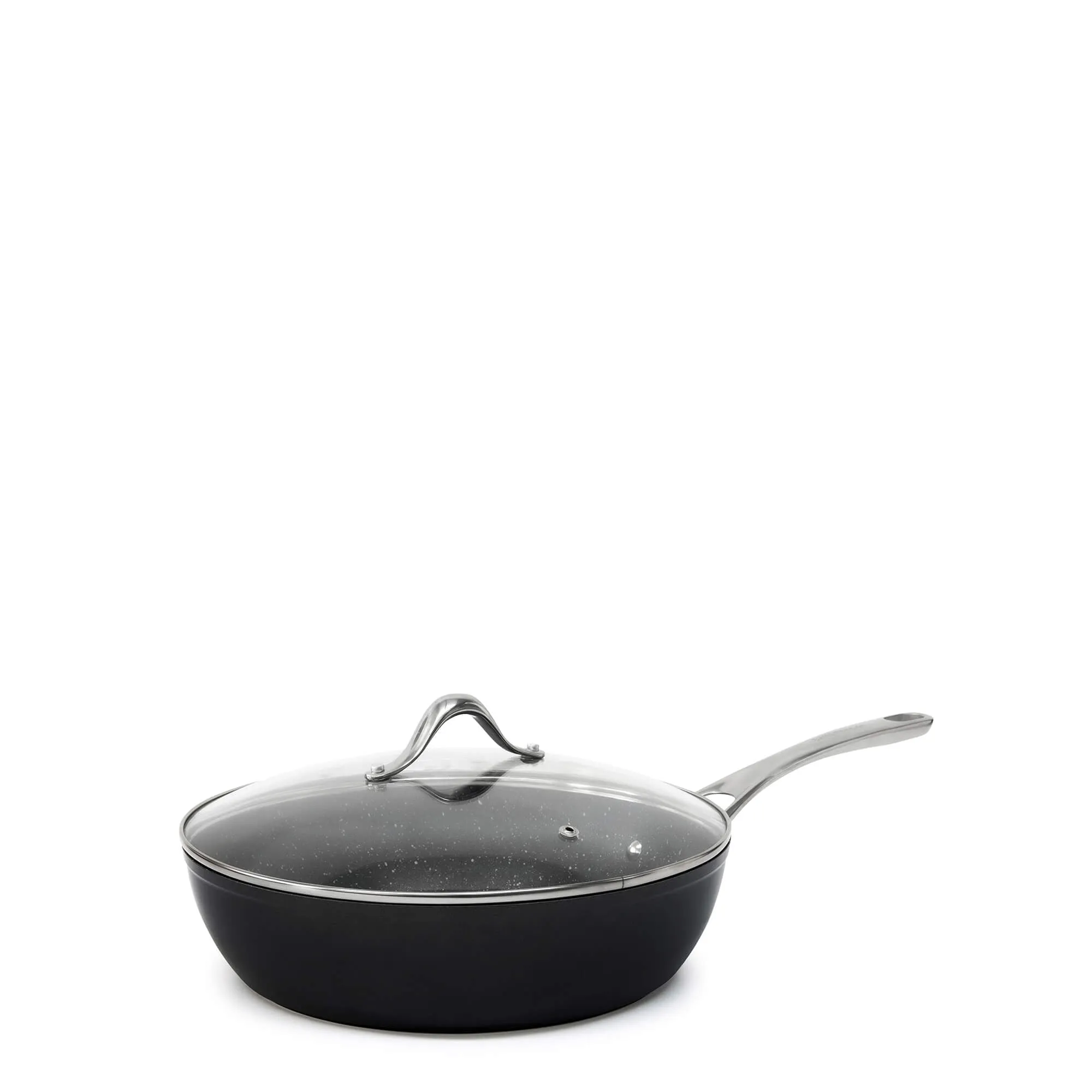 Tan-ium Saute Pan with Glass Lid 28cm