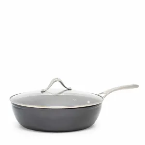 Tan-ium Saute Pan with Glass Lid 28cm