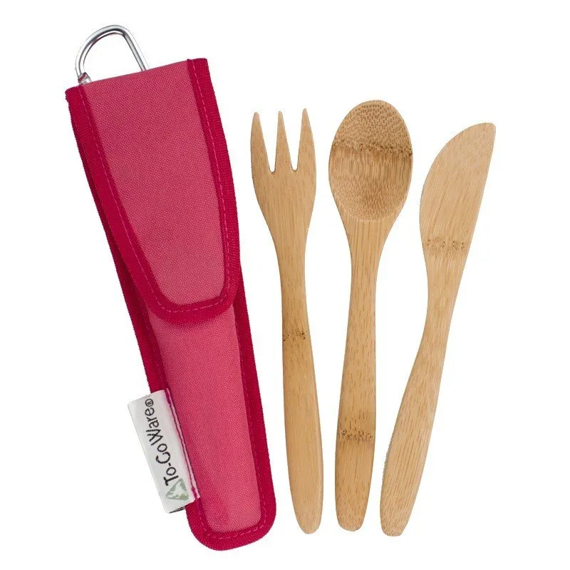 To-Go Ware KIDS Bamboo Utensil Set Melon 1 Set Kit