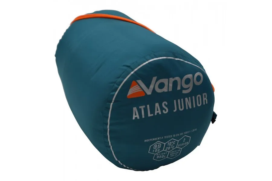 Vango Atlas Junior Children's Sleeping Bag in Agean Teal (2 Season / 150cm long)