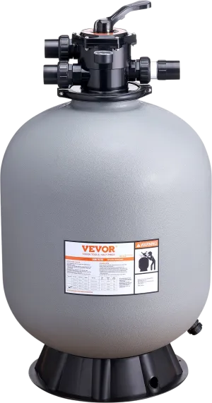 Vevor Sand Filter for Above & Inground Pool 24-inch 65 GPM Flow Rate New