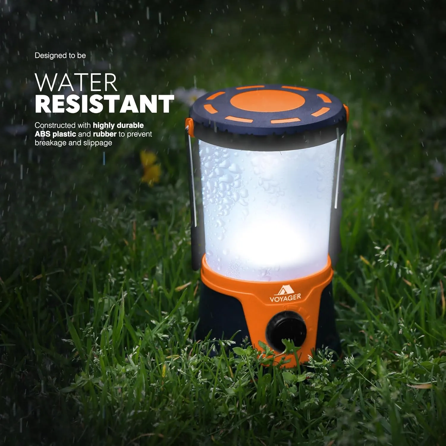 Voyager LED Camping Lantern – 1500 Lumen Light with Up to 40 Hours Battery Life (D Size) – Durable Emergency Survival Gear for Night Trips, Hiking, and Camping – Dark Green