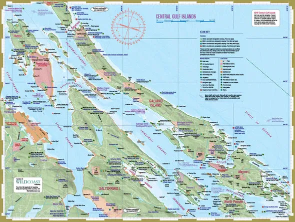 Wild Coast Maps - Waterproof 'Deck topper' Mapsheets