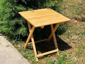 Wooden outdoor portable table