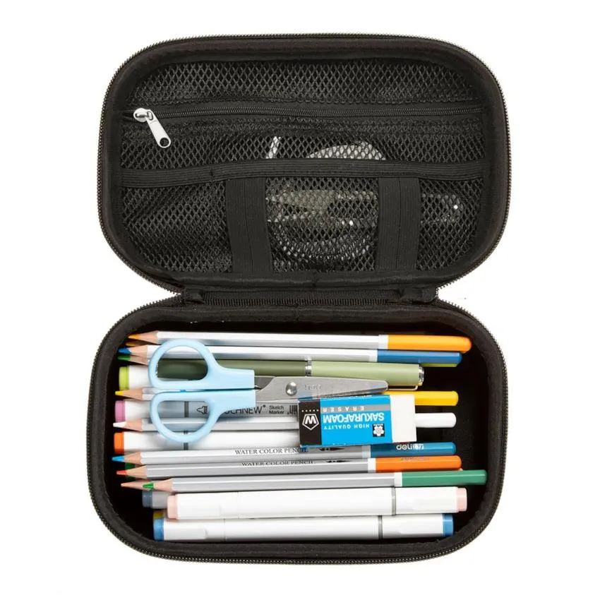 ZIPIT Carbox Storage & Pencil Box - Black